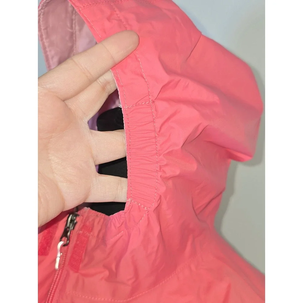 Columbia Girls Omni-Tech Rain Jacket Pink Hooded Waterproof Coat Medium camping